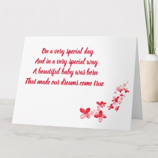 VOOR EEN HEEL SPECIALE DOCHTER OP JE VERJAARDAG KAART (Voorkant)