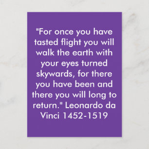 "Voor één keer heb je een proefvlucht geproefd... Briefkaart