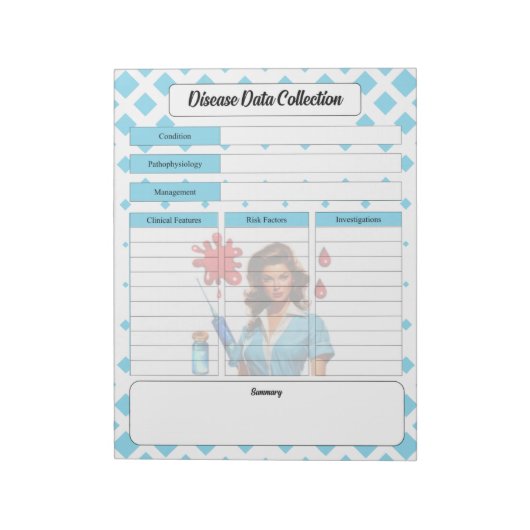 Voor een leven _ Disease Data Collectie Notitieblok (Linkerzijde)