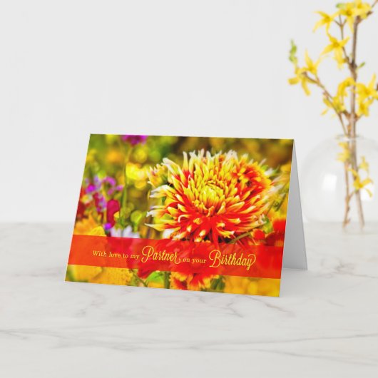 Voor een levenspartner - vogeltuin kaart (Gele Bloem)