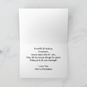 Voor een lieve kleinzoon feestdagen kaart (Binnen)