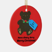 Voor een lieve kleinzoon met Kerstmis Keramisch Ornament (Rechts)