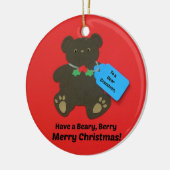 Voor een lieve kleinzoon met Kerstmis Keramisch Ornament (Links)