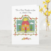 Voor een lieve schoondochter op Moederdag Kaart (Gele Bloem)