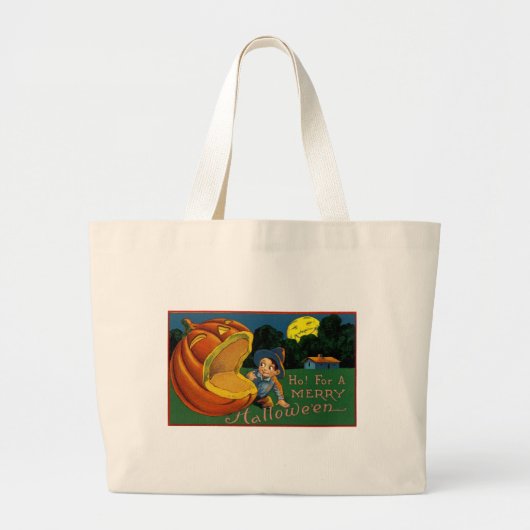 Voor een Merry Halloween. Grote Tote Bag (Voorkant)