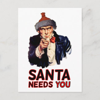 Voor een militaire VS, Happy Christmas: Funny Sant Feestdagenkaart