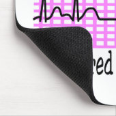 Voor een minuut heb ik me tot DOOD geboeid. Muismat (Hoek)