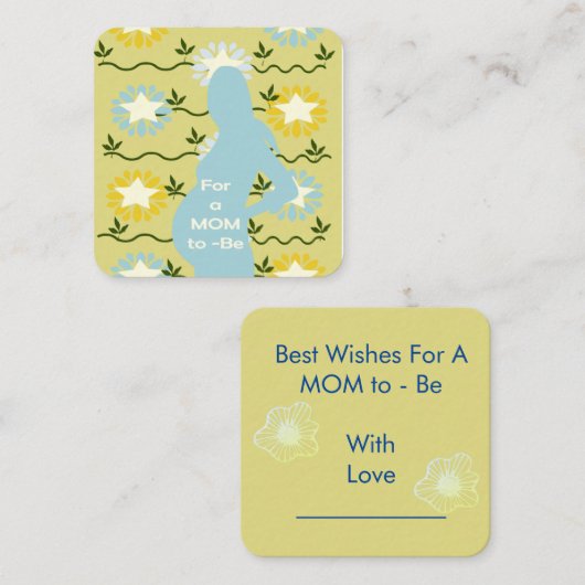 Voor een moeder notitiekaartje (Voorkant / Achterkant)