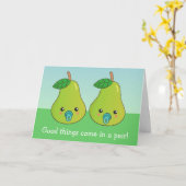 Voor een moeder van een tweeling - Een schattig pa Kaart (Gele Bloem)