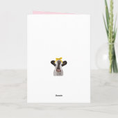 Voor een mudder als geen uier Koe Moederdag Kaart (Achterkant)