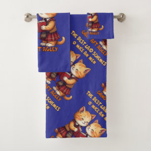 Voor een muis Oranje katten die Burns voordragen Bad Handdoek
