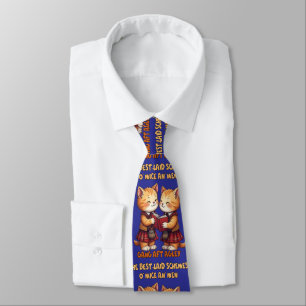 Voor een muis Oranje katten die Burns voordragen Stropdas