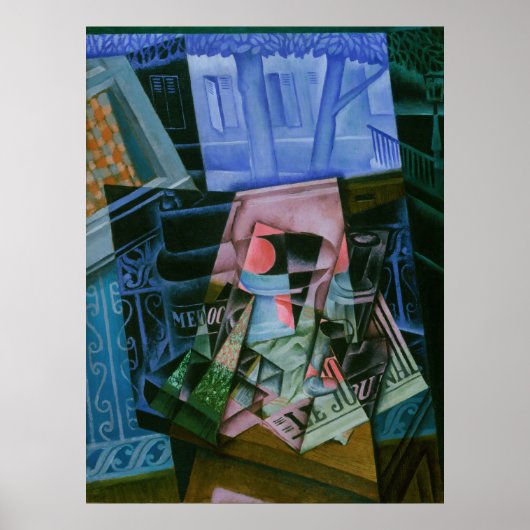 Vóór een open venster poster (Voorkant)