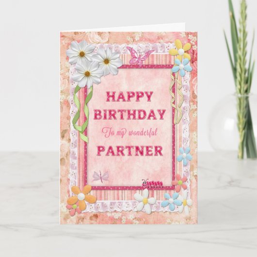 Voor een Partner, de kaart van de (Voorkant)