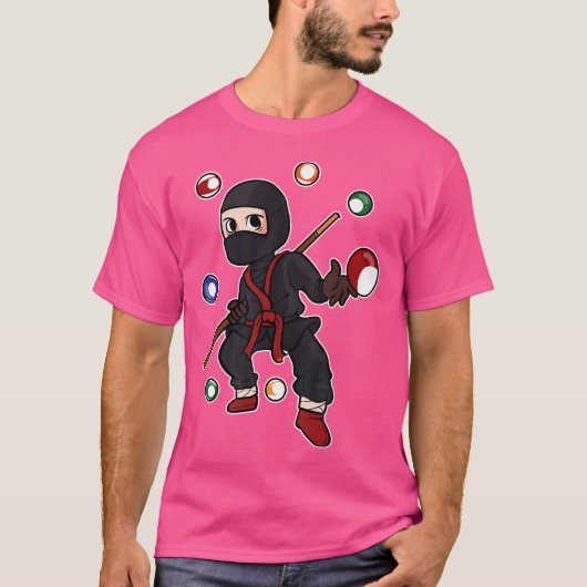 Voor een pool speler t-shirt (Voorkant)