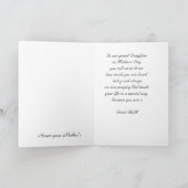 Voor een prachtige kleindochter kaart (Binnen)