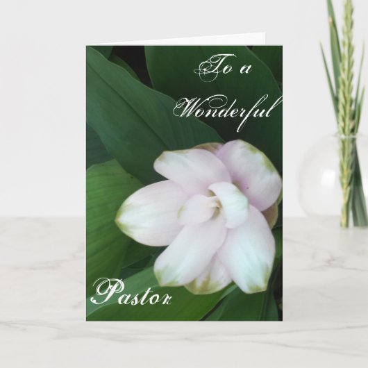 Voor een prachtige pastoor bedankkaart (Voorkant)