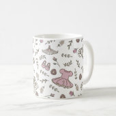 Voor een prinsessenmonogram koffiemok (Voorkant rechts)