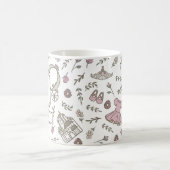 Voor een prinsessenmonogram koffiemok (Center)