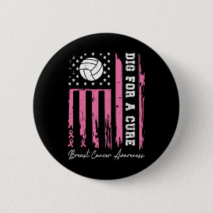 Voor een remedie Borstkanker Bewustzijn Ribbon Vol Ronde Button 5,7 Cm