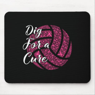 Voor een remedie borstkanker Bewustzijn Volleybal Muismat