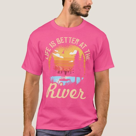 Voor een River Camping Camper T-shirt (Voorkant)