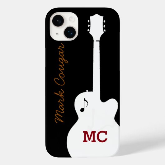 voor een rockmuziekgitarist Case-Mate iPhone case (Achterkant)