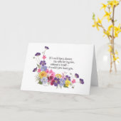 Voor een schoondochter kaart (Gele Bloem)