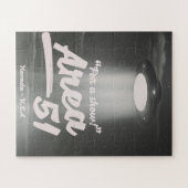 "Voor een show" Area 51 mono poster Legpuzzel (Horizontaal)