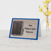 Voor een Son Afstuderen Folded Wenskaart Kaart (Gele Bloem)