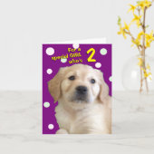 Voor een speciaal meisje dat 2 verjaardagen Kaart (Gele Bloem)