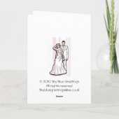 Voor een speciaal paar op uw huwelijksdag kaart (Achterkant)