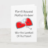 Voor een speciaal schoonmoeder gedicht met afbeeld kaart (Voorkant)