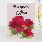 Voor een speciale moeder  kaart (Gele Bloem)