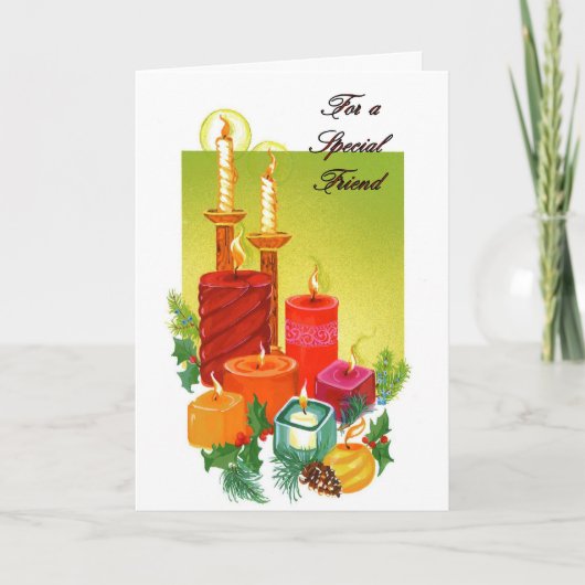 Voor een speciale vriend feestdagen kaart (Voorkant)