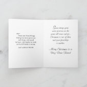 Voor een speciale vriend met kerst feestdagen kaart (Binnen)