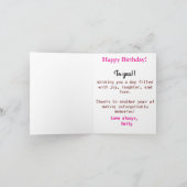 Voor een speciale vriend Pink Red Roses Verjaardag Kaart (Binnen)