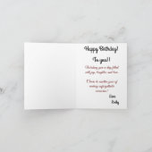 Voor een speciale vriend roze gele rozen verjaarda kaart (Binnen)