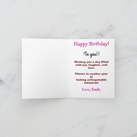 Voor een speciale vriend roze rode rozen verjaarda kaart (Binnen)