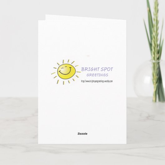 Voor een speciale zonnebloem kaart (Achterkant)