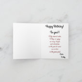 Voor een speciale zuster Roze Gele Rozen Verjaarda Kaart (Binnen)