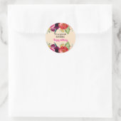 Voor een speciale zuster Roze Rozen Verjaardag Ronde Sticker (Tas)