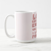 voor een stel , de liefde mag niet eindigen op Val Koffiemok (Links)