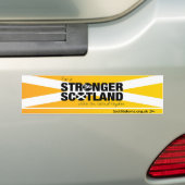 Voor een sterker Schotland binnen het Verenigd Kon Bumpersticker (Op auto)