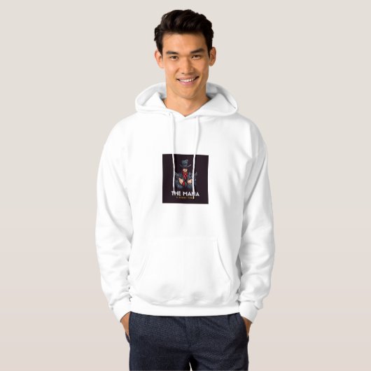 Voor een streetwear-stijl hoodie.tha maffia hoodie (Voorkant volledig)