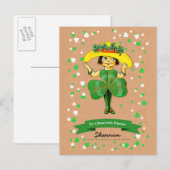 Voor een Sweet Irish Princess St. Patrick's Day Briefkaart (Voorkant / Achterkant)