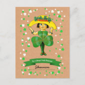 Voor een Sweet Irish Princess St. Patrick's Day Briefkaart (Voorkant)