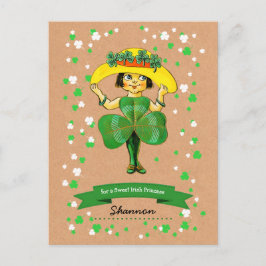 Voor een Sweet Irish Princess St. Patrick's Day Briefkaart