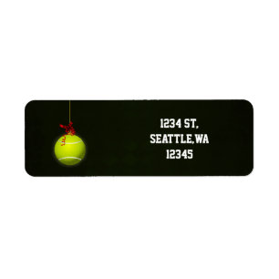 voor een tennisser adreslabels etiket