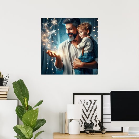 Voor een vader die kan toveren (2) poster (Thuiskantoor)